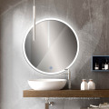 5mm 3000-6500K Frameless Wall Mounted Mirror LED Lighted Hotel Bathroom Round Backlit Illuminated Modern Mirrors